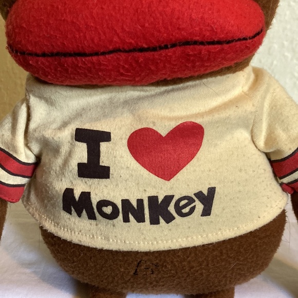 Vintage I LOVE MONKEY Plush From DISCOVERY KIT By Suzanne Kaufman -Plush Only - Picture 7 of 8